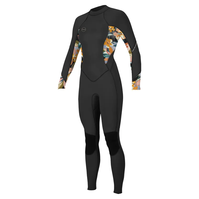 O'Neill Women's Bahia 3/2 Back Zip Full Black/Demiflor